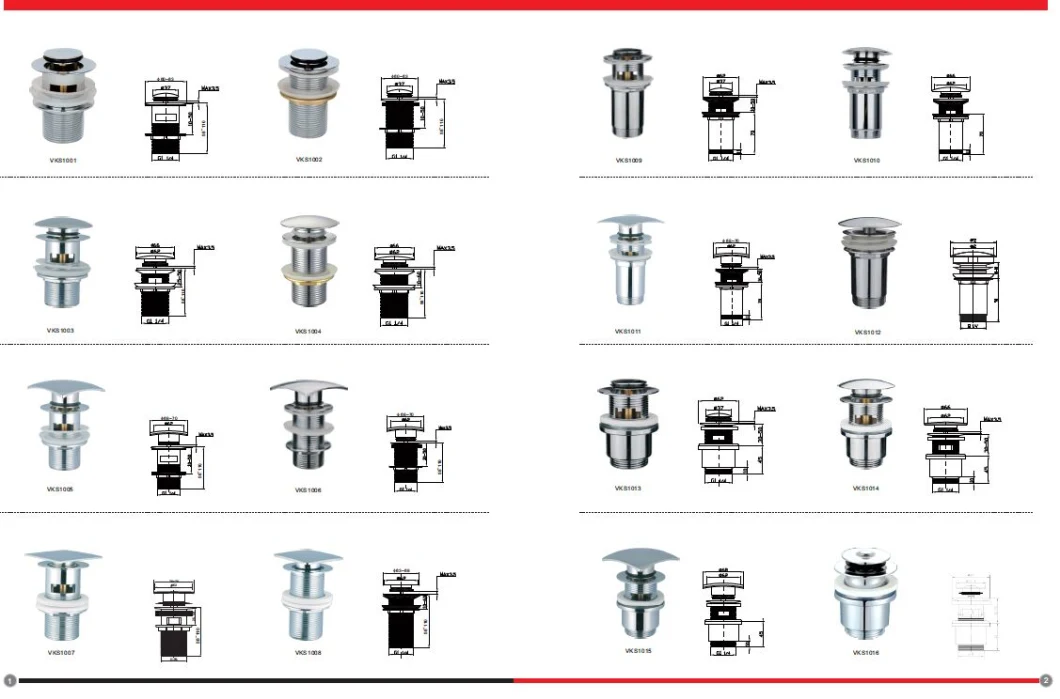 Bath and Basin Spare Parts Brass Plug for Pop up Drainer Waste (ALPJ0037)